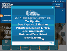 Tablet Screenshot of gelisim.edu.tr